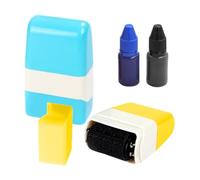 2 Piezas Aplicadoras Y 2 Partes 10 Ml De Tinta, Sello De Rodillos De Protección De Datos, Densidad De Protección De Datos, Sello De Rollo, Dirección Ennegrecida.