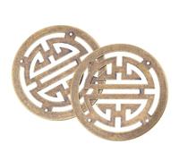 2 Piezas Aplique de Latón para Joyero, Esquina Vintage | Decoración Retro para Cajón y Proyecto Diy, Ligero, Fácil de Instalar y Retirar, No se Deforma
