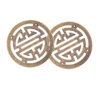 2 Piezas Aplique de Latón para Joyero y Cajón, Decoración Vintage | Ligero, Fácil de Instalar y Retirar, No se Deforma ni Rompe, para Caja de Madera Retro DIY