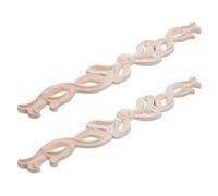 2 Piezas Aplique Decorativo de Madera Europeo para Estantes