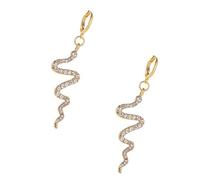 2 Piezas Aretes de Serpiente, Pendientes Serpiente de Aleación, Pendientes De Serpiente, Pendientes Colgantes De Gota De Serpiente, Punk Snake Stud Pendientes Animal Jewelry para Mujeres Niñas