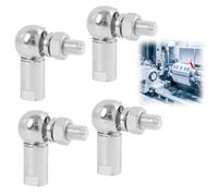 2 Piezas Articulación de Bola Angular M8 CS13, Rosca Derecha M8x1.25, Rodamientos CS8 en Forma de L para Rótula, Extremos de Varilla Esféricos de Acero A3, para Maquinaria y Automoción