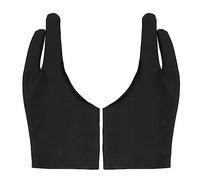 2 Piezas Artista Guante Dos Dedos Palma rechazo Guante Dibujo Tableta Guante para Tableta Dibujo Tableta gráfica Pro lápiz Pintura al óleo