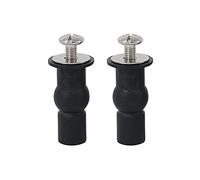 2 Piezas Asiento Bisagras Tornillos, Tornillo de la Tapa del Inodoro, Piezas de Fijación de Bisagras de Asiento de Inodoro, para Asientos de Inodoro, Asientos de Inodoro en General(Negro)