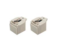 2 Piezas AT3600L Diamond Record Player Agujas Stylus de Repuesto para AT-LP60/PL300 Tocadiscos de Vinilo