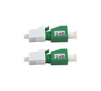 2 Piezas Atenuador de Fibra LC/APC Atenuador Óptico LC/APC Adaptador de Brida Hembra A Macho Atenuador de Fibra Óptica FTTH 2dB