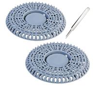 2 Piezas Atrapa Pelos Ducha Incluye Pinzas De Limpieza Filtro Ducha Pelo Silicona Evita La AcumulacióN De Agua Filtro Atrapapelos para Duchas, BañEras, Lavabos Y Fregaderos 14 * 14 Cm