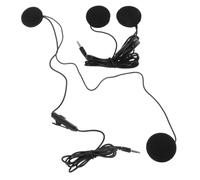 2 Piezas Auriculares para Casco de Motocicleta Trrs Micrófono