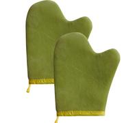 2 Piezas Autobronceador Mitt Aplicador, Muñeca Elástica Guante De Bronceado Con Capas, Resistente Y Reutilizable Amplia Cobertura Mitt, Práctico Limpieza Y Almacenamiento Autobronceador Mitones