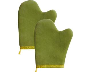 2 Piezas Autobronceador Mitt Aplicador, Muñeca Elástica Guante De Bronceado Con Capas, Resistente Y Reutilizable Amplia Cobertura Mitt, Práctico Limpieza Y Almacenamiento Autobronceador Mitones