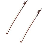 2 Piezas Báculo de Violín 1/8 de Madera de Palo Rojo | Crin de Caballo, Elasticidad Equilibrada, Sonido Redondo y Potente, Diseño Elegante y Acabado Exquisito