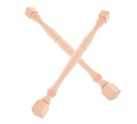 2 Piezas Balaustres de Escalera de Madera sin Columna Decorativa | Barandillas Interiores y Jardín, Superficie Lisa, Estructura Robusta, Color Caqui, Uso Flexible