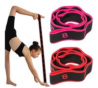 2 Piezas Banda Elástica de Yoga, Banda elástica de Ejercicio, Bandas de entrenamiento, Bandas de Resistencia ideales para Todos los Ejercicios, Fitness, Entrenamiento de Danza, Gimnasia, Pilates, Yoga