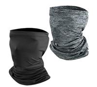 2 Piezas Bandana Bufanda de Secado Rápido Pañuelo a Prueba de Viento Pañuelo Elástico Protección Solar Hebilla Bufanda para Hombres Mujeres Motocicleta al Aire Libre Senderismo Ciclismo Correr