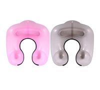 2 Piezas Bandeja de Cuello de Salón Cabello Permanente Soporte de Hombro Recipiente de Cuenca Contenedor Peluquería Bandeja de Agua Rosa