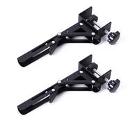 2 Piezas Bandeja Extraible Teclado, Bandejas para Teclado Porte de Extensión de Escritorio Acero Inoxidable Soporte Teclado Plegable Plegable Abrazaderas en C Extensión de Mesa Plegable para Mesa