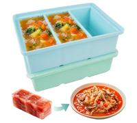2 Piezas Bandeja para Congelar En Forma De Cubo, 16.5x11.5x5.8cm