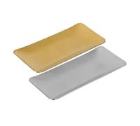 2 Piezas Bandeja para Toallas de Acero Inoxidable 304, Rectangular
