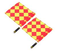 2 Piezas Banderas de Señal Manual para Árbitro, Ligeras | Asa de Esponja Antideslizante, Bolsa Incluida, Uso en Escuela y Área de Entrenamiento