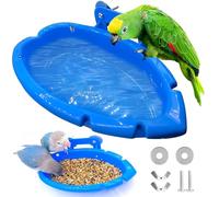 2 Piezas Bañera de Juguete para Loros, Bañera Para Pájaros, Pet Parrots Bathtub, Bañera de plástico para pájaros, Baño portátil para pájaros pequeños y Otros Animales pequeños Hamsters Jerbos