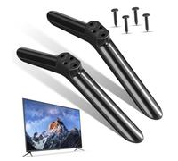 2 Piezas Base de Televisión de 40 Pulgadas de Plástico Negro