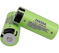 2 Piezas Batería De Litio Recargable 3.7V 5000Mah 26650A Batería Li-Ion, Baterías Recargables para Reloj Despertador Cámara Control Remoto Proyector De Huellas Dactilares