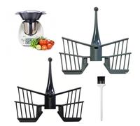 2 Piezas Batidor de mariposa para Thermomix TM5 TM6 TM31, Mariposa Mezclador, Repuesto para Thermomix Robot de cocina, Accesorio Batidor Ideal para Preparar Postres Cremosos, Nata y Claras Montadas