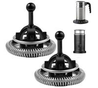 2 Piezas Batidor De Repuesto Para Espumador De Leche Para Cafeteras, Accesorios Para Espumador De Máquina De Café, Batidor De Espuma De Repuesto De Acero Inoxidable, Repuestos Batidor De Espressos