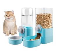 2 Piezas Bebedero Conejo, Bebedero Hamster, Bebedero Cobaya, Botellas de Conejo Colgantes Sin Gote, Botellas de Agua para Mascotas Roedores Animales Pequeños Chinchillas, Azul