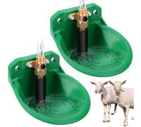 2 Piezas Bebederos Automáticos para Ovejas, Ganaderos con Orificios De Drenaje, Suministro Automático De Agua para Caballos, Ganado, Ovejas, Cerdos Y Perros, Pastos, Verde