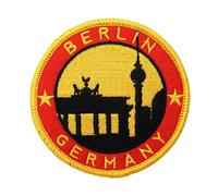 2 Piezas BERLIN GERMANY Insignia de parche bordado militar con respaldo de gancho
