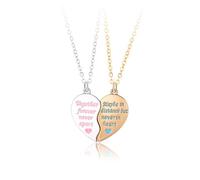 2 Piezas BFF Imán Collar Magnético Together Forever Never Apart - Colgantes de Mejor Amigo Para Mujer Niños, Joyería de Amistad de San Valentín Para Mejores Amigos Parejas