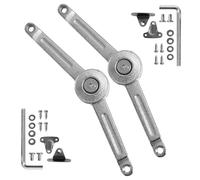 2 Piezas Bisagra Cierre Suave de Soporte de Tapa, Bisagras Puertas Cocina con Tornillo y llave Hexagonal Bisagras Abatibles Bisagras Puertas Madera para Armario Estante Caja