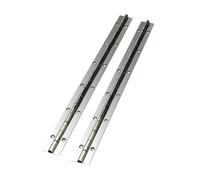 2 Piezas Bisagra de Metal Continua para Piano, 600x38x1mm Bisagra Larga de Acero Inoxidable 270 Grados Abierta Bisagra Resistente para Muebles, Gabinetes, Puertas, Ventanas Grandes, Barcos, Cromada