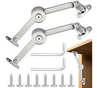 2 Piezas Bisagra de Soporte de Tapa Elevación Ajustable, Bisagras de Soporte de Tapa Aleación de Zinc, Bisagras de Soporte de Tapa, para Puerta de Armario de Cocina, Puerta de Armario