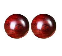 2 Piezas Bolas Baoding de Madera de Padouk - Bolas de Terapia Manual de Madera para Fortalecimiento de Dedos, Estiramiento Muscular, Alivio del Estrés y Rehabilitación de Manos(Size:1.96in/5cm)