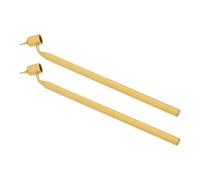 2 piezas Bolígrafo Reparador de Pintura Dorado de Aluminio para retoques | Punta Fina Inclinada, Recargable y Ligera, para Chips, Detalles y Acabado Preciso en Moto o Molduras