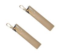 2 Piezas Bolsa de Almacenamiento de Lápices de PU Portátil con Gancho Mosquetón Estuches para Bolígrafos Multiusos para Oficinas Escolares Bolsa de Lápices Elegante para Viajes