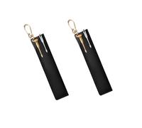 2 Piezas Bolsa de Almacenamiento de Lápices de PU Portátil con Gancho Mosquetón Estuches para Bolígrafos Multiusos para Oficinas Escolares Bolsa de Lápices Elegante para Viajes