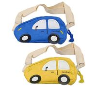 2 Piezas Bolsa De Caricaturas De Caricatura, Bolso De Cuerpo Cruzado Creativo Y Divertido, Bolso De Hombro Dulce, Atuendo Para Niños: Accesorios (Amarillo, Azul).