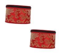 2 piezas Bolsa de cuenco con sonido de Buda Bolsas de papel de regalo Estuche de cuenco budista Contenedores de regalo vintage Estuche de cuenco de canto Estuche de almacenamiento de cuenco de soni