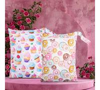2 piezas Bolsa Húmedo/, Bolsa para Traje de Baño, Viajes, Playa, Piscina, Cochecito, Pañales, Ropa Sucia de Yoga y Gimnasio, Artículos de , Neceser, Bolso de Playa