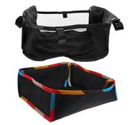 2 Piezas Bolsa Organizadora para Cochecito, Cesta Inferior | Oxford Cloth, Compatibilidad, Uso Diario y Viajes Largos, Diseño Moderno Gran Capacidad Color Aleatorio