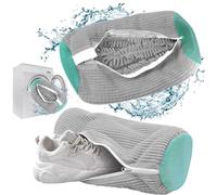 2 Piezas Bolsa Zapatillas Lavadora, Bolsa Para Lavar Zapatillas En Lavadora Reutilizable con Pelusa de Limpieza a 360°, Bolsa Lavar Zapatillas Lavadora Adecuado Varios Tipo Szapato(Gris)