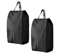 2 Piezas Bolsa Zapatos Viaje, 39cm Bolsas de Almacenamiento Zapatillero Resistente al Agua Organizador de Bolsa para Guardar Zapatos para Zapatillas Deporte Accesorios de Viaje (Negro)
