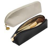 2 Piezas Bolsas De Cepillo De Maquillaje Simples, Accesorios De Almacenamiento Clásicos Y De Moda, Multifunción, Bolsas De Maquillaje De Viaje Reutilizables Y Convenientes.