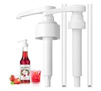 2 Piezas Bomba para Jarabes para Monin 0,7/1 L, bomba dosificadora 10 ml, dispensador de bomba, kit dispensador de jarabes reutilizable, dispensadores de jarabe para jarabes en botella de vidrio Monin