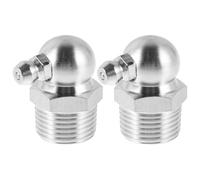 2 Piezas Boquilla de Lubricación 90 Grados de Acero Inoxidable