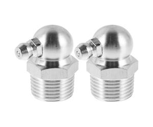 2 Piezas Boquilla de Lubricación 90 Grados de Acero Inoxidable