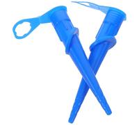 2 Piezas Boquilla de Manguera Azul para Tubo Sellador, Plástico | Boquillas de Sellado para Baño y Suelo, Flujo Estable, Resistente al Calor, Puntas Roscadas